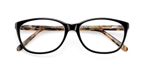 Black Narrow Acetate Oval Eyeglasses - Xavier