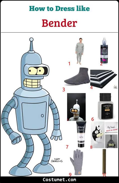 Bender (Futurama) Costume for Halloween