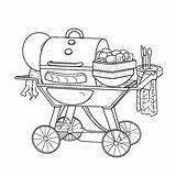 Bbq Coloring Pages Sketch Page sketch template