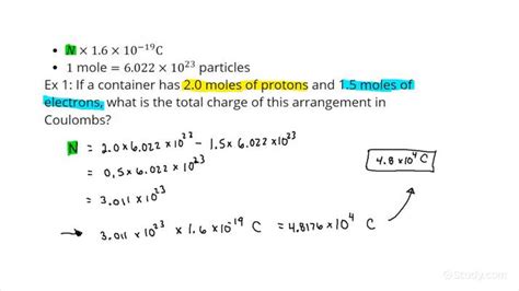 How to Calculate Total Charge in Coulombs of an Arrangement of Protons and Electrons | Physics ...