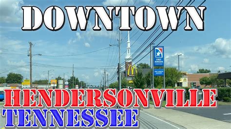 Hendersonville - Tennessee - 4K Downtown Drive - YouTube