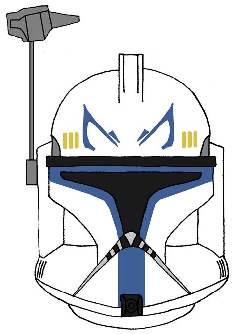 Clone Trooper Captain Rex's Helmet 1 Casque Clone Trooper, Clone Trooper Helmet, Star Wars ...