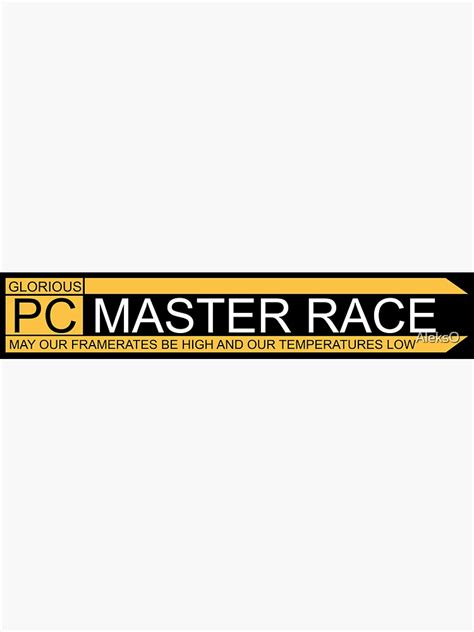 "PC Master Race Logo " Sticker by AleksO | Redbubble