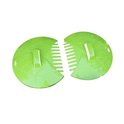 Basicwise Pair of Leaf Scoops Hand Rakes for Lawn and Garden Cleanup-QI003286 - The Home Depot