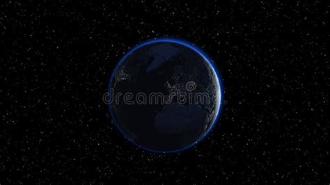 Earth in night sky stock illustration. Illustration of heaven - 81629445