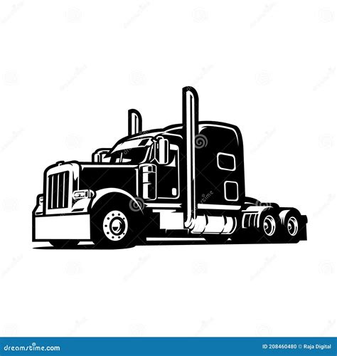 free semi truck clipart black and white - Charita Kearns