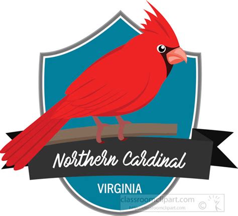 Virginia State Clipart - state-bird-of-virginia-the-northern-cardinal ...