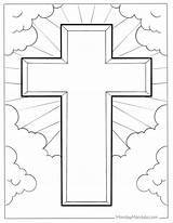 Printable Cross Coloring Pages For Kids sketch template