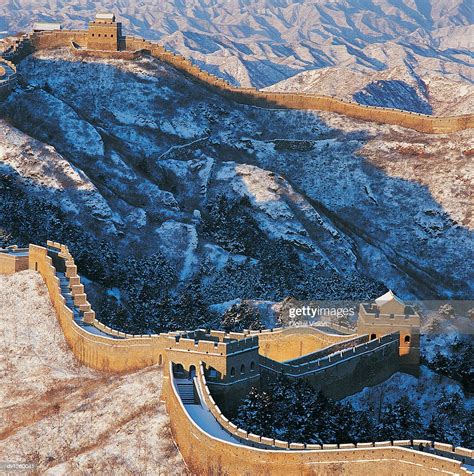 Aerial View Of The Great Wall Of China China High-Res Stock Photo - Getty Images