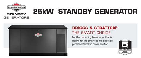 25kW Briggs & Stratton Standby Generators | Briggs & Stratton Standby Generators