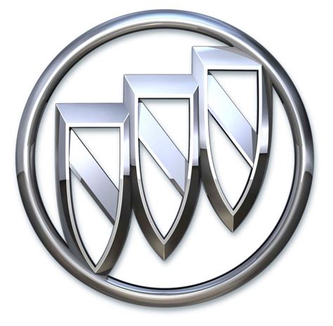 Buick Symbol - Three Silver Shield Emblems