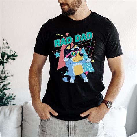 Bluey Rad Dad Shirt Rad Dad Tshirt Bluey Bandit Shirt Bluey - Etsy Canada