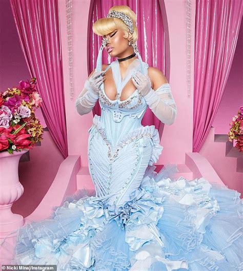 Nicki Minaj dresses up as Cinderella baring her BOTTOM as more stars go wild for Halloween fun ...