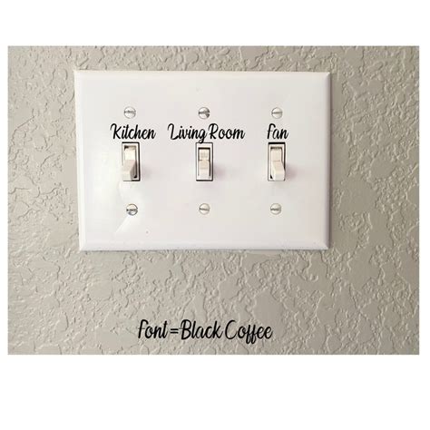 Custom Light Switch Labels // Light Switch Stickers // Light - Etsy