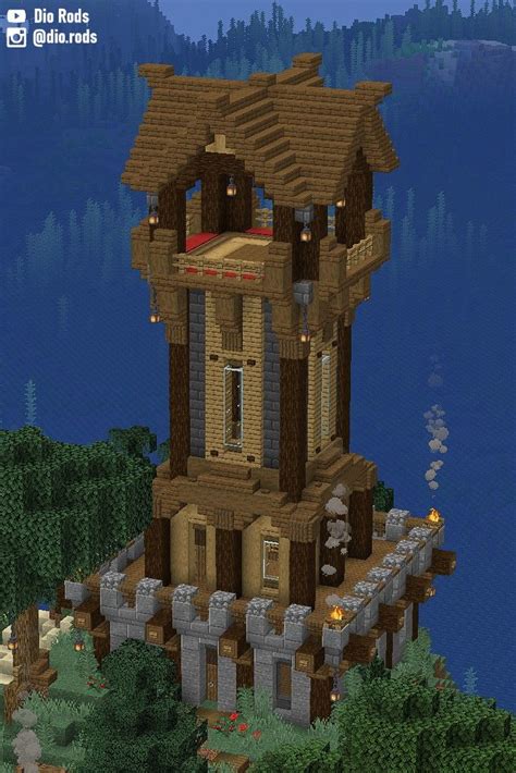 Minecraft Medieval Watchtower/Outpost Build! | Minecraft medieval ...