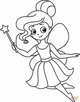 Cute Fairy coloring Page  Free Printable Coloring Pages sketch template