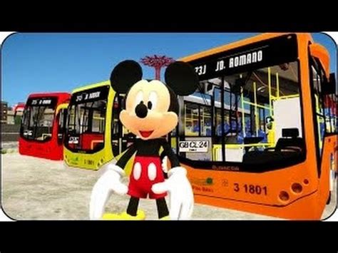 Mickey Mouse Wheels On The Bus Nursery Rhymes for Kids & Children Songs ...