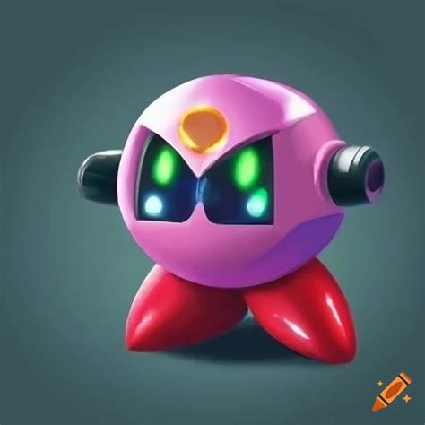 Kirby as a robot character on Craiyon