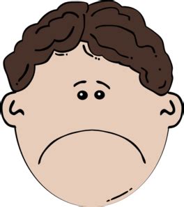 Boy Face Sad Clip Art at Clker.com - vector clip art online, royalty ...