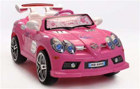 Girls Pink 6V Mercedes Style Battery Kids Ride On Cars Electric Childrens Toy