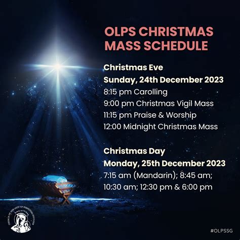 OLPS Christmas Mass Schedule 2023 | Church of Our Lady of Perpetual Succour