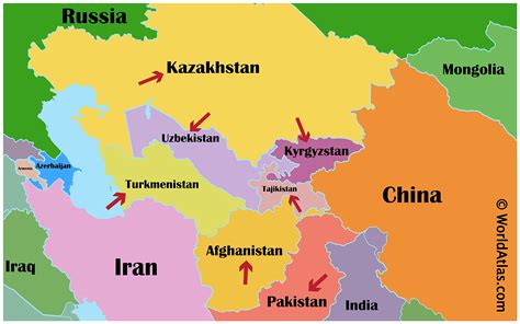 All About the "Stan" Countries - WorldAtlas