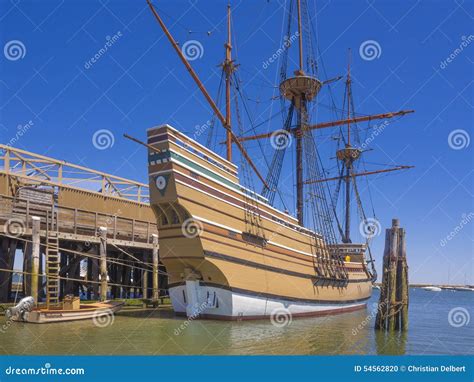 Replica Of Mayflower II Ship Model Editorial Photo | CartoonDealer.com ...