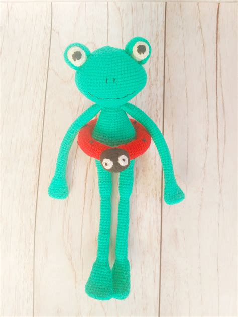 Cute Frog Doll Labor Day Sale Green Frog Crochet Frog Gifts | Etsy