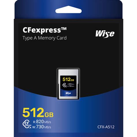 Wise 512GB CFX-A Series CFexpress Type A Memory Card