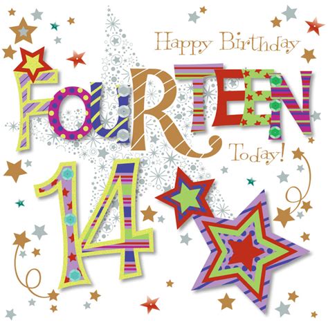 Fourteen Today 14th Birthday Greeting Card | Cards