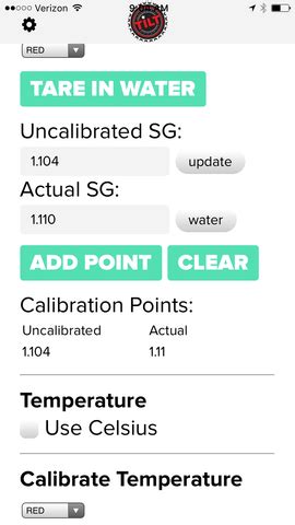 Adding calibration points within your Tilt app. – Tilt Hydrometer