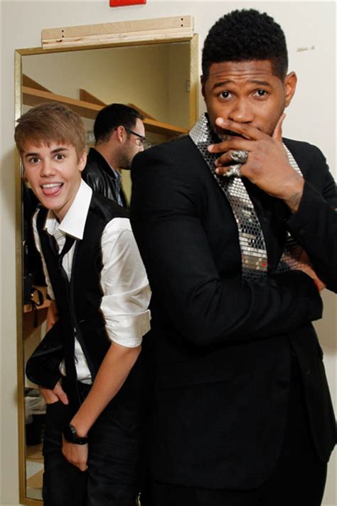 Usher and Justin Bieber