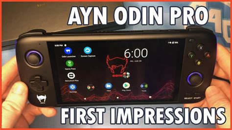 AYN Odin Pro Retro Gaming Handheld - First impressions \ Overview \ Initial Review - YouTube