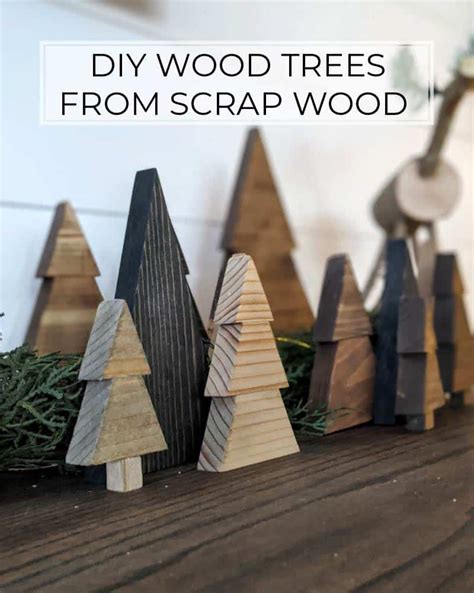 The Easiest and Cheapest DIY Wood Christmas Trees