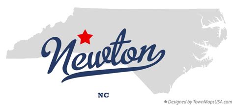 Map of Newton, NC, North Carolina