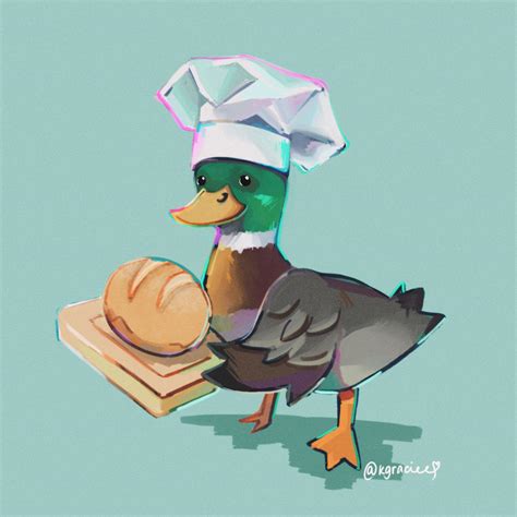 The duck with his homemade bread : r/duck