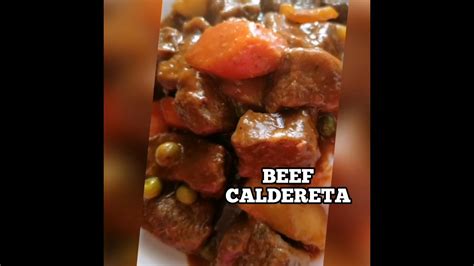 CALDERETA // Beef Caldereta Recipe - YouTube