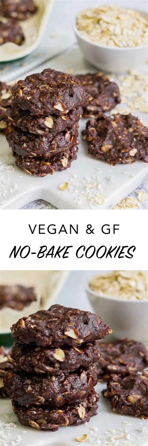 Vegan No-Bake Cookies Recipe - The Edgy Veg