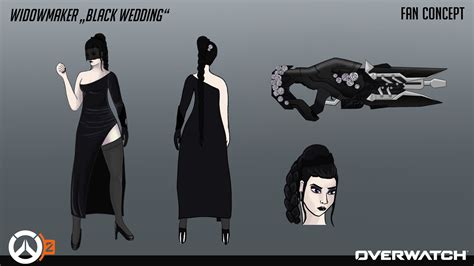 ArtStation - Overwatch 2 Fan Art - Widowmaker "Black Wedding" Skin Concept Art