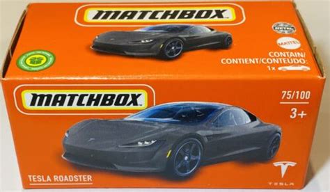 Matchbox Tesla Roadster Black 2022 New | eBay