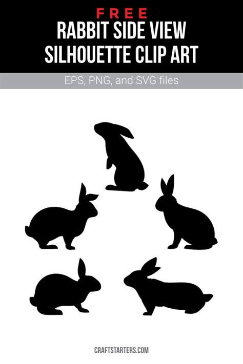 rabbit silhouettes with the text free rabbit side view silhouette clip ...