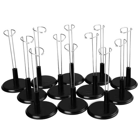 Black Adjustable Doll Stand 12 Pack Doll Display Holder For 8" Barbies Dolls USA | eBay