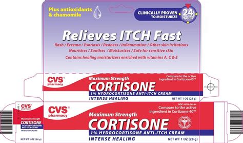 Cortisone maximum strength (CVS Pharmacy) HYDROCORTISONE 1g in 100g cream