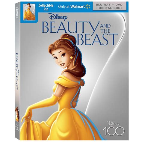 Beauty and The Beast - Disney100 Edition Walmart Exclusive (Blu-ray ...