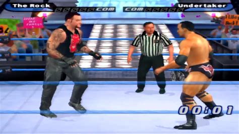 WWE SmackDown! Shut Your Mouth Gameplay The Rock vs Undertaker - YouTube