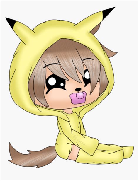 #baby #gacha Life #pikachu #cute - Cute Gacha Life Drawings, HD Png ...