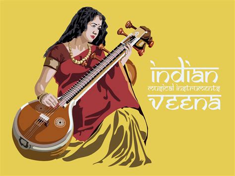 Young Woman Playing The Veena by ion manolachi on Dribbble