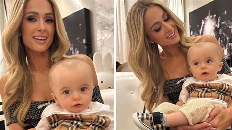 Paris Hilton’s baby son Phoenix trolled on social media over the shape of his head | Geelong ...