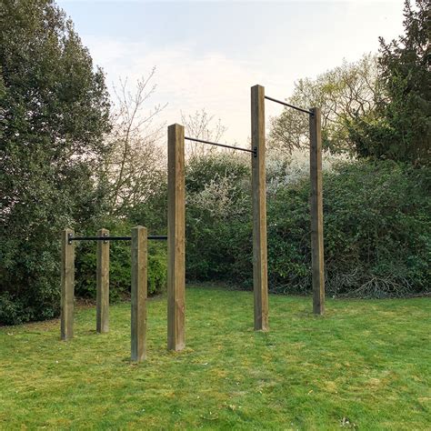 Garden high bar, pull up bar and dip bars installation (12ft for gymnastic rings) — INCITE FITNESS