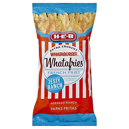 H-E-B Whataburger Whatafries French Fries, Zesty Ranch, 7.4 oz – Central Market